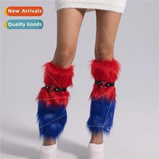 Faux Cuffs Long Hair Girls Winter Spice Fur Fall Stage and