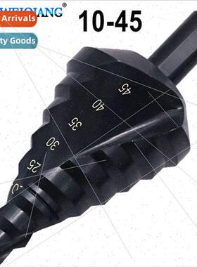 10-45mm trided Step Drill Triangular Shank Spiral Flute Dril