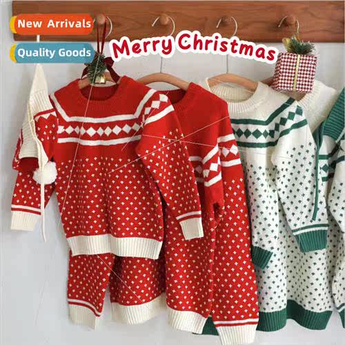 Childrens Christmas parent-child sweater fall and winter boy
