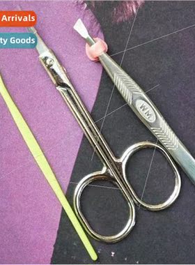 E9021 Eyebrow Trimming Scissors/Eyebrow Clip/Ear Spoon 3 Pcs