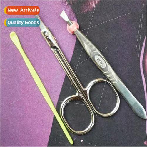 E9021 Eyebrow Trimming Scissors/Eyebrow Clip/Ear Spoon 3 Pcs