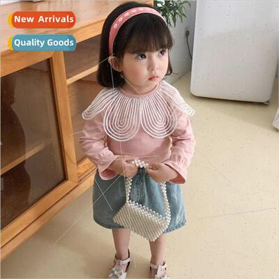 2023 fall new fashion model bottoming shirt girls sweater co