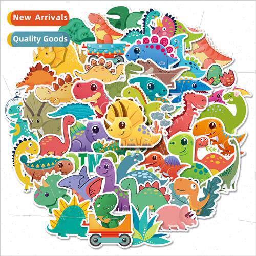 50 Dinosaur Stickers Doodle Personalized Cartoon Cute Tyrann