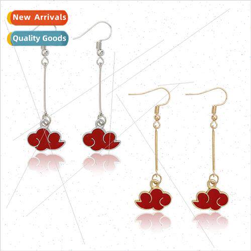 Anime around Naruto yu organization red cloud earrings earri