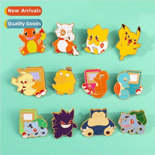 Pokémon Brooch Cartoon Pikachu Jani-Turtle Enamel Pin Koda