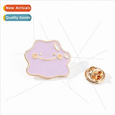 Cartoon Creative Pet Wizard Pokemon Brooch Cute Pink Clouds
