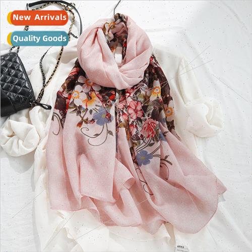 The new cotton linen scarf female students Korean fashion lo