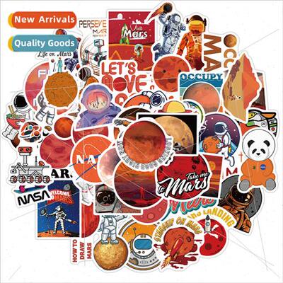 50 NASA Mars series graffiti stickers personalized decorativ
