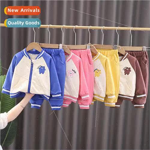 Zipper open body colorblocking baseball uni适用m top casual