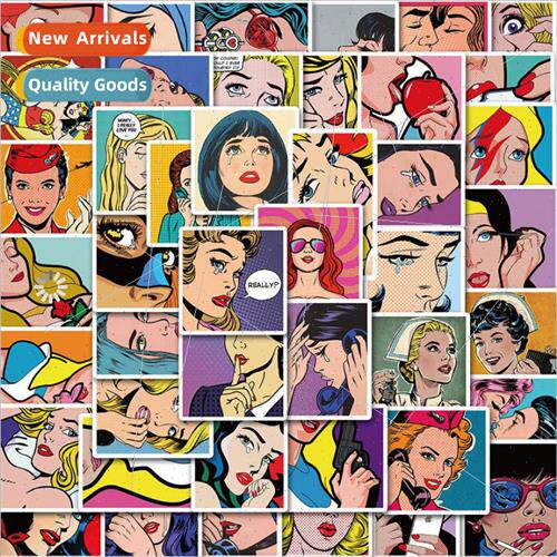 100 Pop  sexy beauty cartoon graffiti stickers laptop comput
