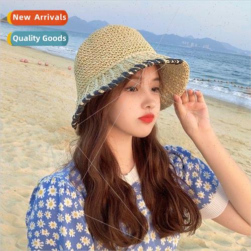 Fishermans cap female small fresh sunscreen versatile straw