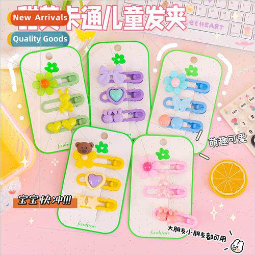 Daily Gradient Candy Styling Color Hair Clips ins Section Gi