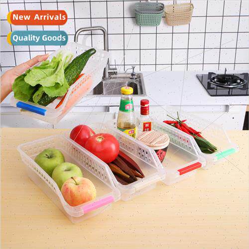 Transparent Refrigerator Storage Boxes Compartmentalized Dra