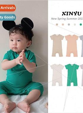 ins summer 2022 new mar baby onesie baby short-sleeved pajam