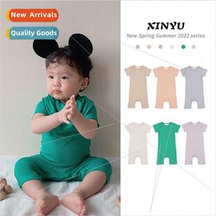 ins summer 2022 new mar baby onesie baby short-sleeved pajam