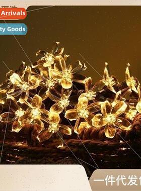 LED Solar Cherry Blossom ght String Outdoor Garden Flower Mo