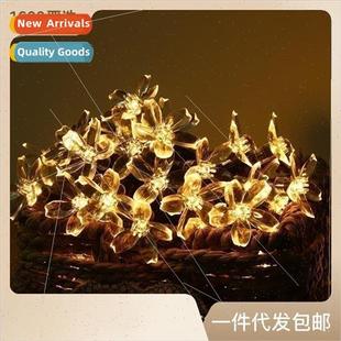 Blossom ght Flower Solar Garden Cherry Outdoor LED String