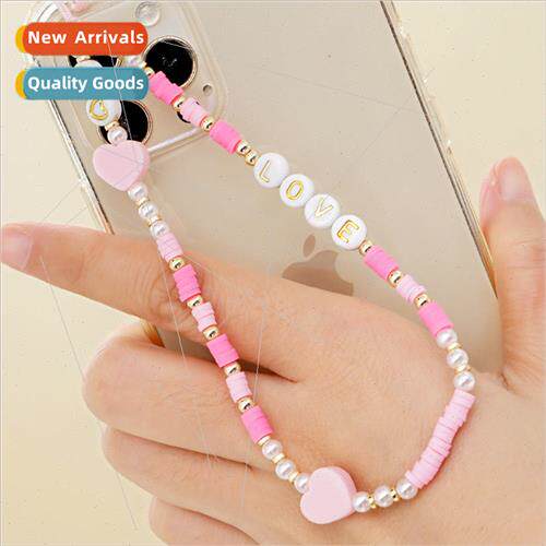 New LOVE white imitation pearl iron gall stone gold beads pi