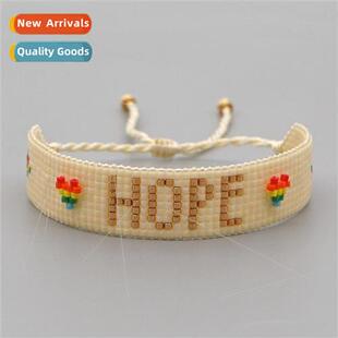 beads handmade beaded Bohemian love rice colorful ethnic