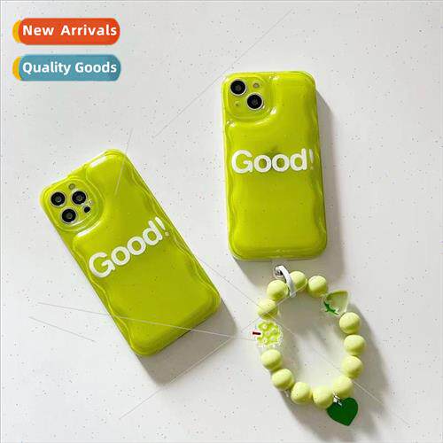 Fluorescent green letters iPhone12 bracelet 13promax 适用 ap