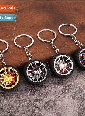 Rubber ring with brake wheel personalized car keychain car t