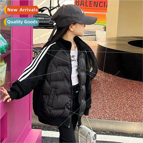 Childrens down jacket girls short 2023 winter clothing middl