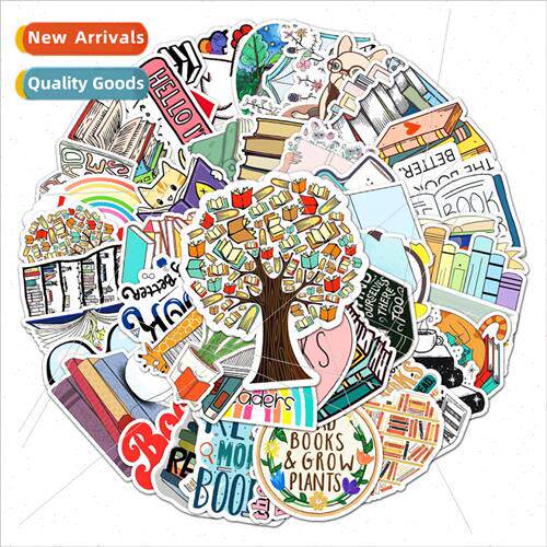 50 Reading ggage Stickers Creative Trend Graffiti Waterproof