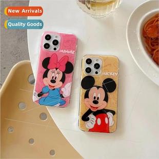 Cute cartoon couple mouse 适用 14ProMax phone case iPhone12