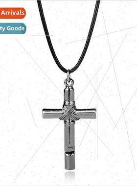 Anime Hell Girl Hell Girl Yama Ai Whistle Pendant Cross Neck
