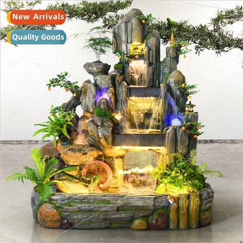 Large garden floor rockery fountain indoor office feng shui