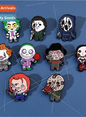 Cartoon Creative Personalized Halloween Series Brooch Scream