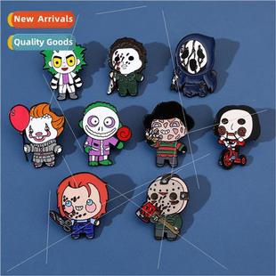 Creative Brooch Personalized Series Scream Halloween Cartoon