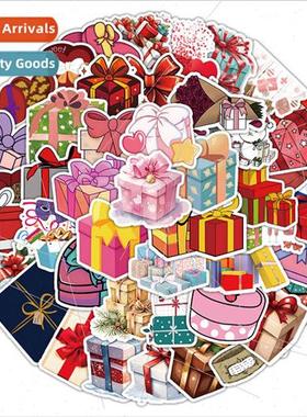 50 cartoon gift box children doodle stickers notebook handbo