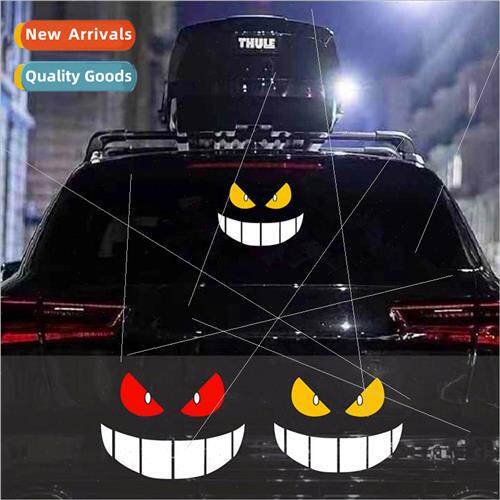 Devil eyes car stickers electric car motorcycle fender stick