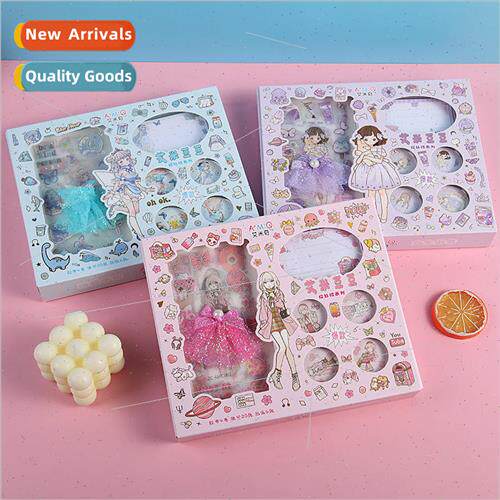 New lace dress handbook set gift box handbook sticker book g