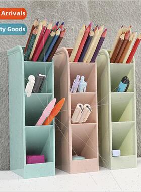 Four compartments can stand desktop stationery organizer 4 c