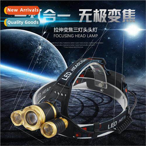 New focusing rechargeable led headlamp super bright waterpro