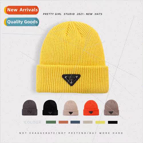 Korea warm 2021 womens new versatile wool cap simple outdoor