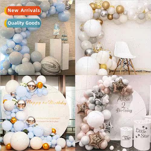 Balloon Chain Set Macaron Gray Irregular Latex Balloon Combo