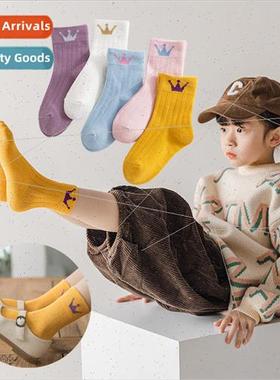 Fall and winter new childrens socks cartoon combed cotton bo