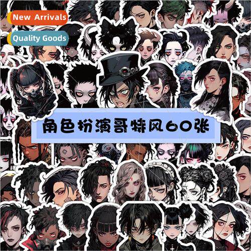 60 gothic  character stickers cosplay characters cosplay dec