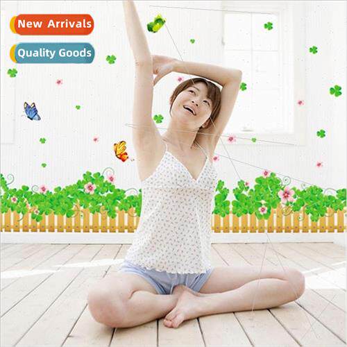 New wall stickers clover skirting childrens school bathroom