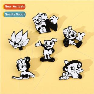 quirky tea mug creative gam pin personality head Cartoon cup