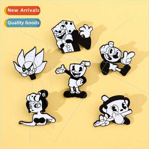 Cartoon creative personality quirky tea cup head pin mug gam