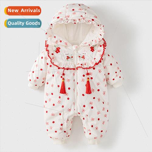 Baby girl to pay homage to the winter clothing cotton baby p