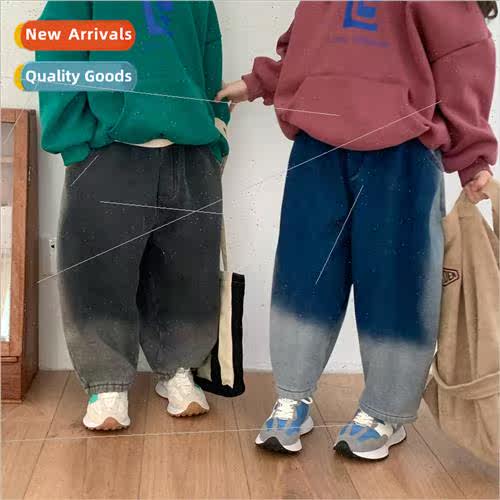 Childrens pants 2023 winter section boys and girls Korean gr