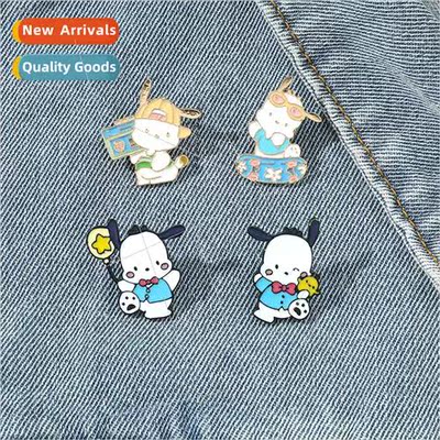 Cute cartoon Pacha dog brooch creative personality swimming