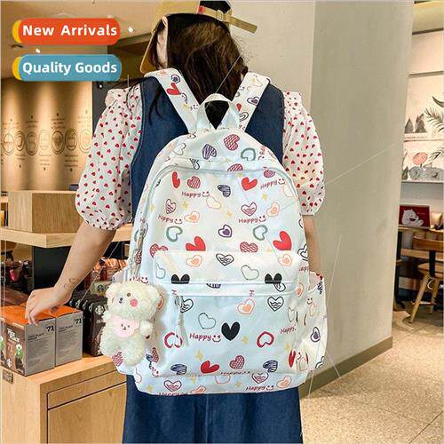 Can love flowers shoulder bag female new printing girls back