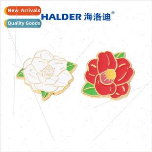 red camellia metal plant way flowers and All badge the