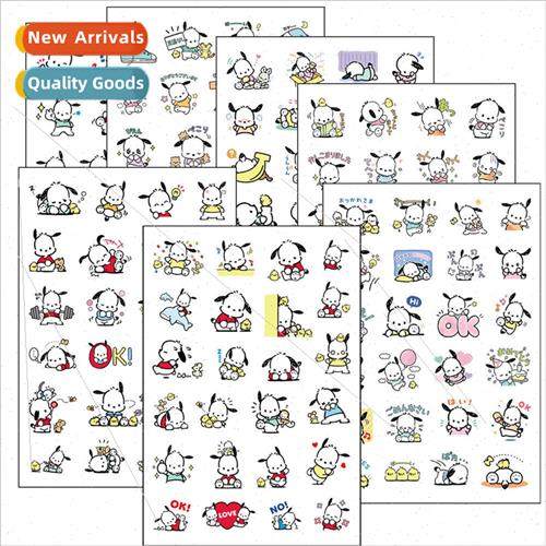 Pacha dog anime handbook stickers cartoon kuromi transparent